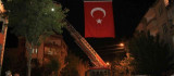 Elazığlı şehidin baba ocağına Türk bayrağı asıldı